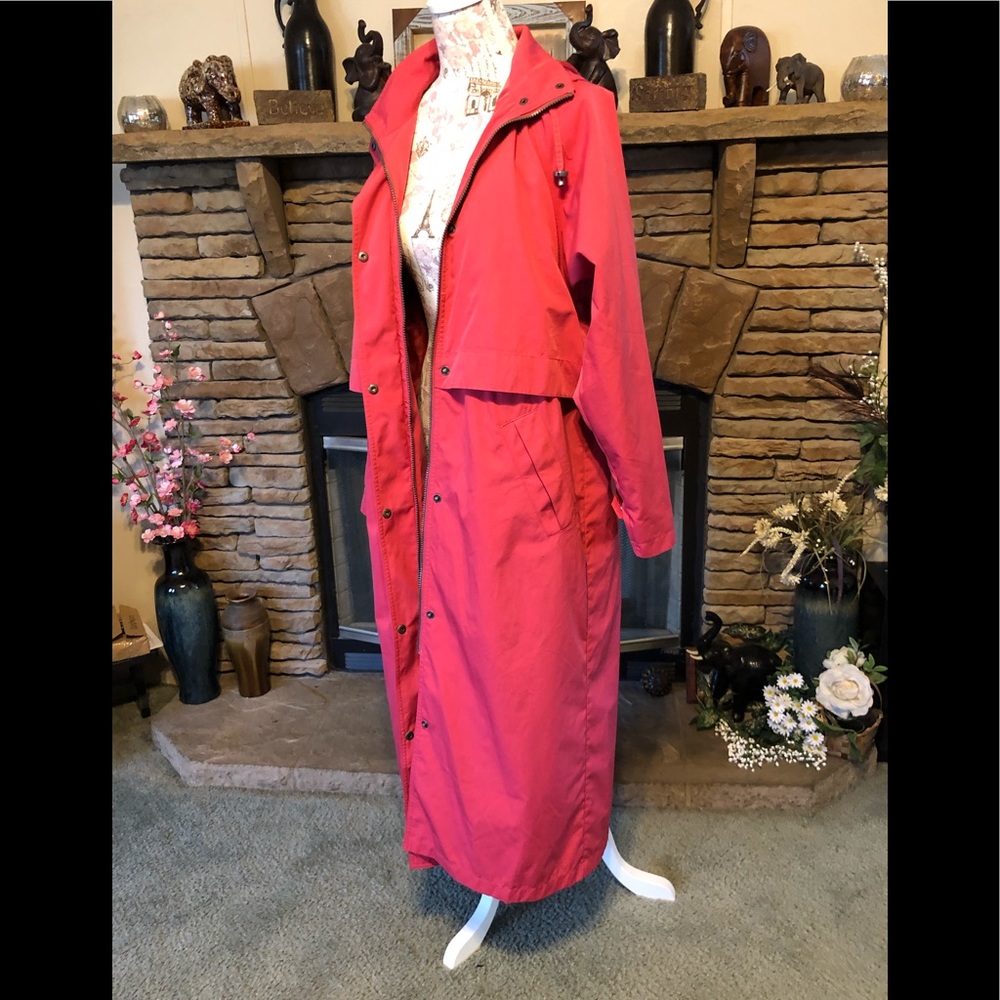LL Bean Full Length Trench/Rain Coat M